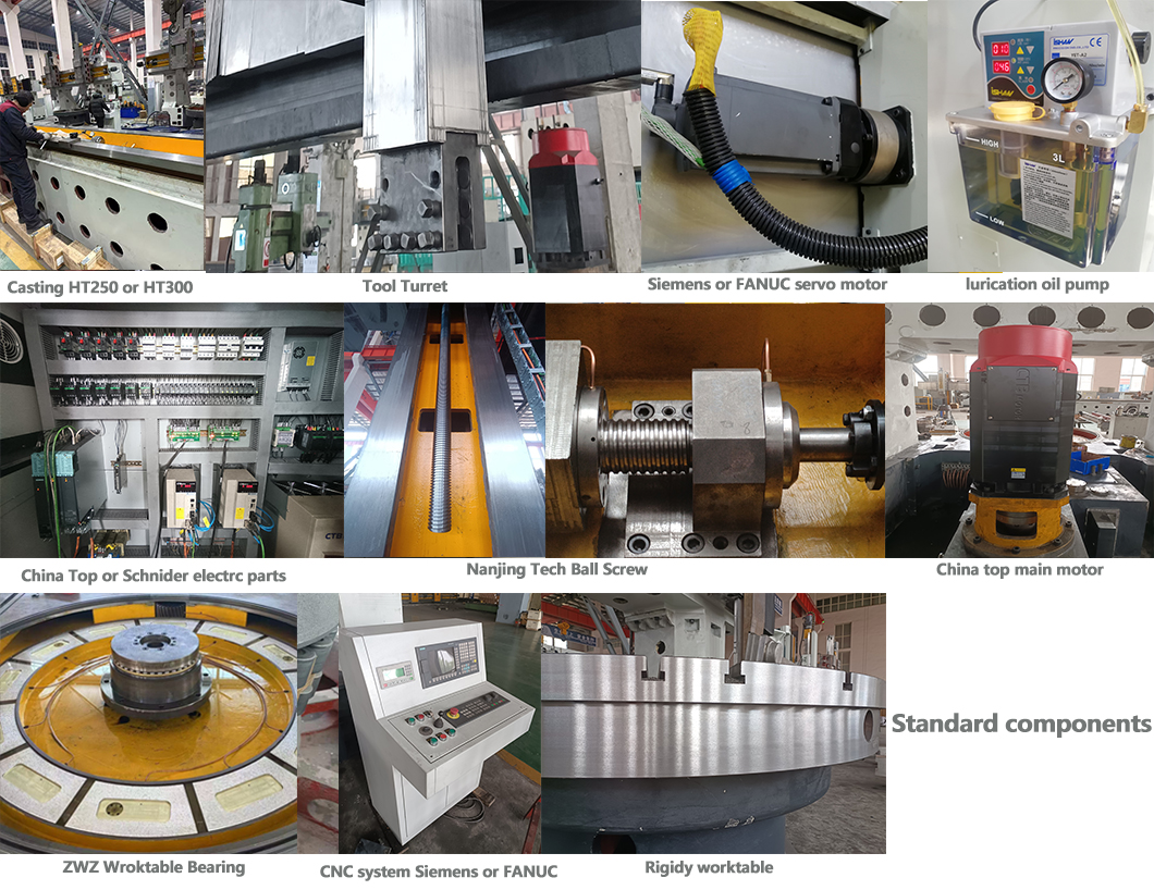 Torno vertical de coluna dupla