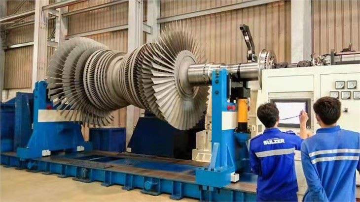 Máquina de balanceamento de turbina