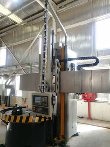 Torno de torneamento vertical CNC para serviços pesados ​​com uma coluna