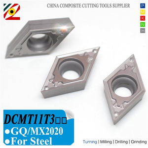 Inserções de carboneto de cermet DCMT11T302 DCMT11T304 GQ MX2020