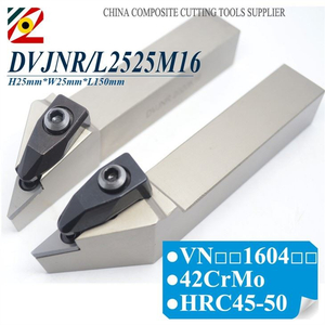 Porta-ferramentas de torneamento externo CNC DVJNRL2525M16