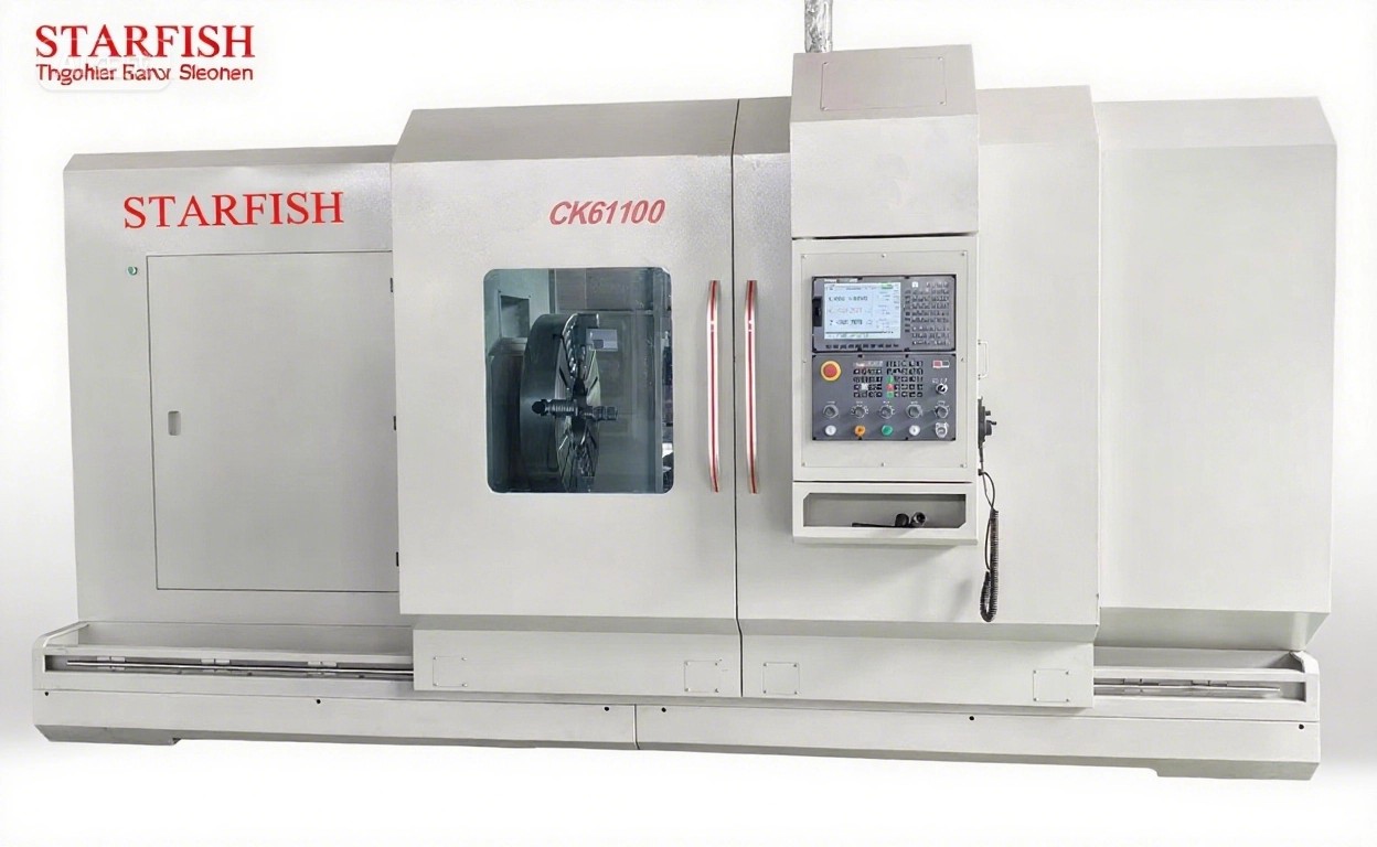 Máquina de torno de cama plana CNC