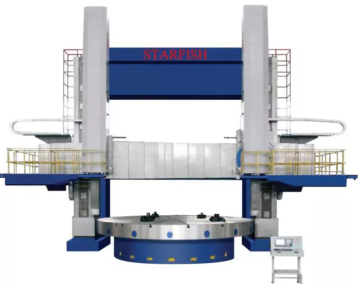 Máquina de torno vertical CNC de coluna dupla