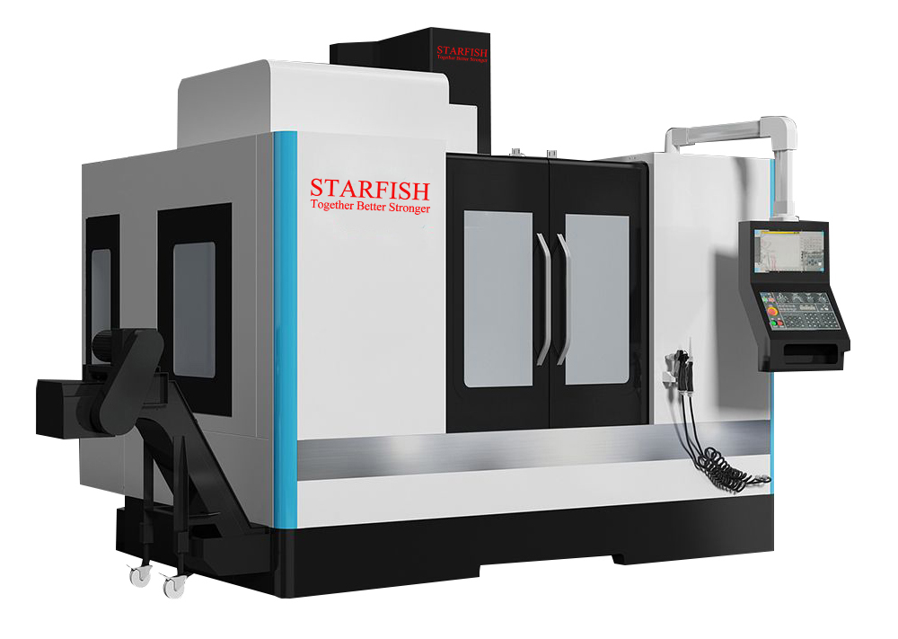 Centro de usinagem vertical CNC de 3 eixos, 4 eixos e 5 eixos