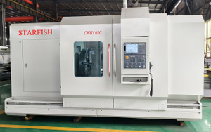 Máquina de torno de cama plana CNC balançando sobre a cama: 1100mm